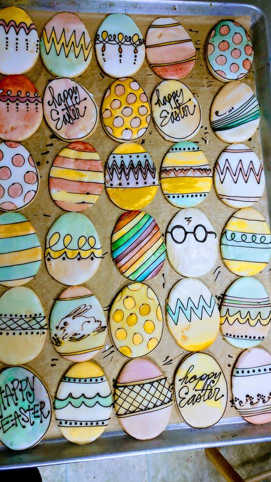 Hand-painted Egg Sugar Cookie