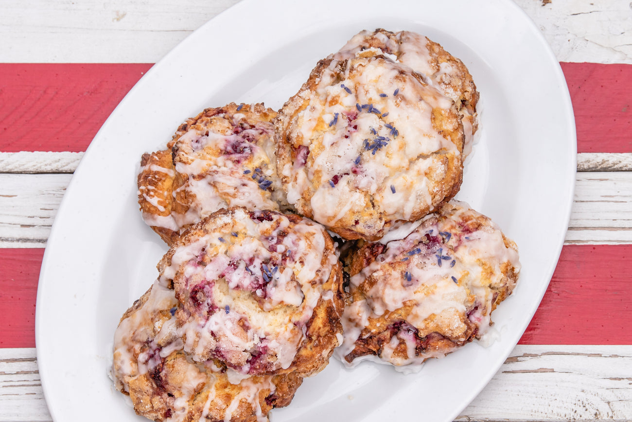 Raspberry Lavender Scone