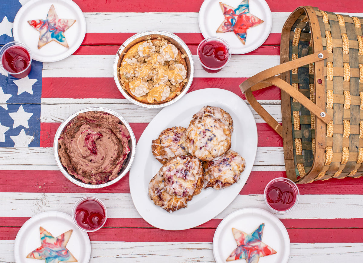 Large Red, White, and Blue Star Sugar Cookies