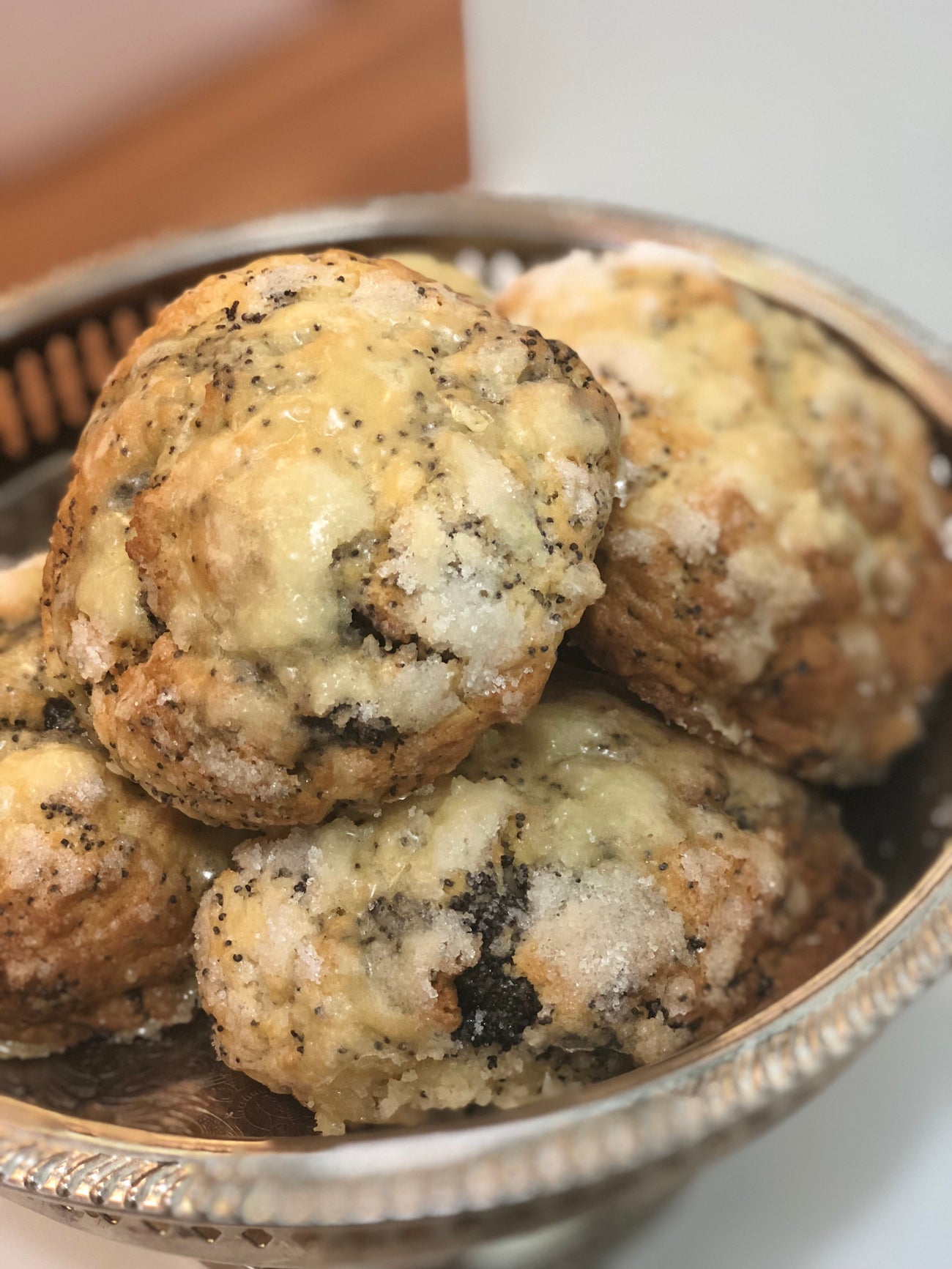 Poppy Passion Fruit Scone